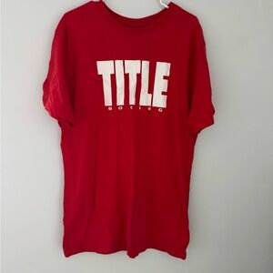 Title Boxing Red Short Sleeve Tee